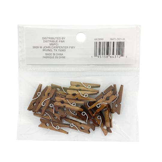 Mini Walnut Clothespins by Recollections™